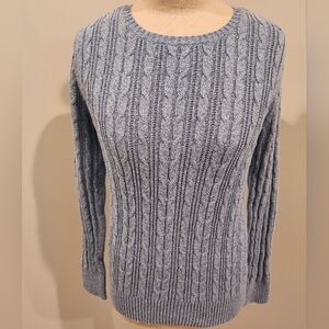 St John's Bay Blue Marbled Sweater size M